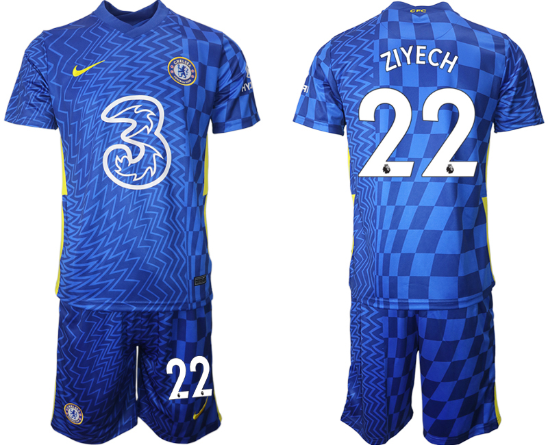 Men 2021-2022 Club Chelsea FC home blue #22 Nike Soccer Jerseys